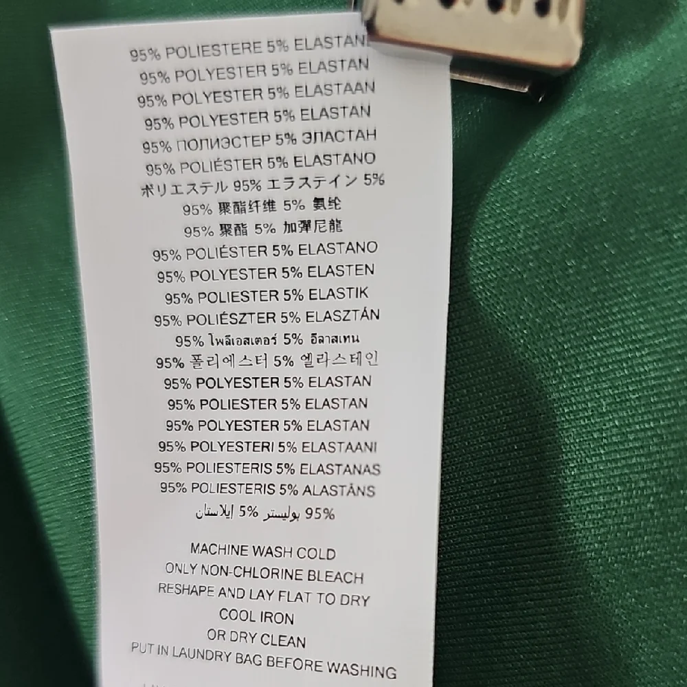 Michael Kors Green Mini Dress with Gold Accents